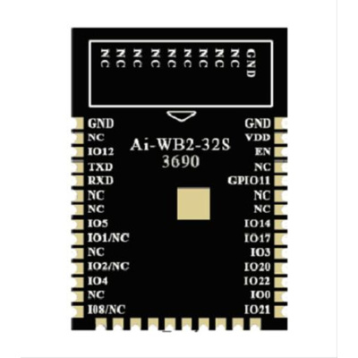 RF Solutions Ai-WB2-32S 2.7 → 3.6V WiFi and Bluetooth Module, IEEE 802.11 b/g/n ADC, GPIO, I2C, SPI, UART