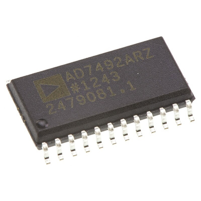Analog Devices, 12-bit- ADC 1000ksps, 24-Pin SOIC W