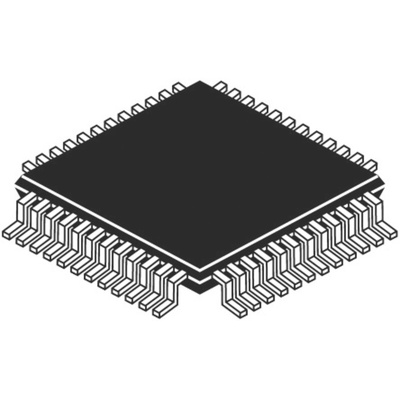 Texas Instruments, Audio DAC Quad 24 bit-, 216ksps, 0.5%FSR Serial (SPI), 48-Pin TQFP