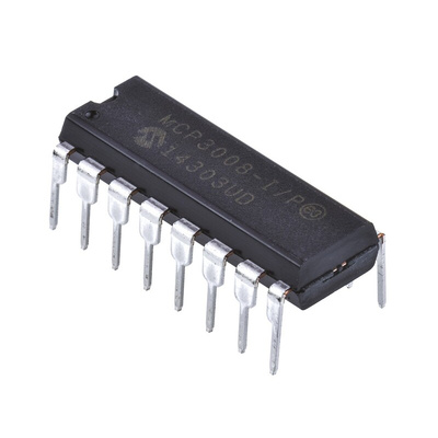 Microchip, Octal 10-bit- ADC 200ksps, 16-Pin PDIP