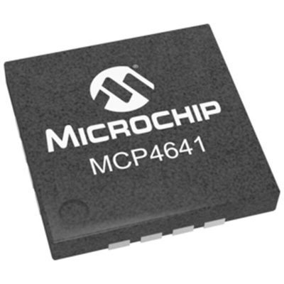 MCP4641T-502E/ML, Digital Potentiometer 5kΩ 129-Position 2-Channel Serial-I2C 16 Pin, QFN