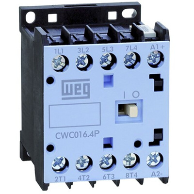 WEG CWC Series Contactor, 230 V ac Coil, 4-Pole, 12 A, 2NO + 2NC, 690 V ac