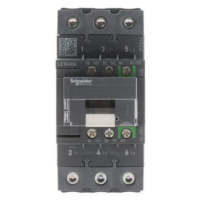 Schneider Electric LC1D Series Contactor, 230 V ac Coil, 3-Pole, 40 A, 18.5 kW, 3NO, 690 V ac