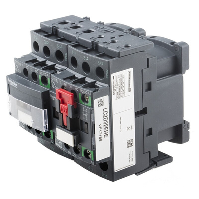 Schneider Electric LC2D Series Reversing Contactor, 110 V ac/dc Coil, 3-Pole, 32 A, 15 kW, 3NO, 690 V ac