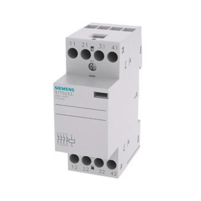 Siemens 5TT Series Contactor, 24 V ac/dc Coil, 4-Pole, 24 A, 4NC, 400 V ac