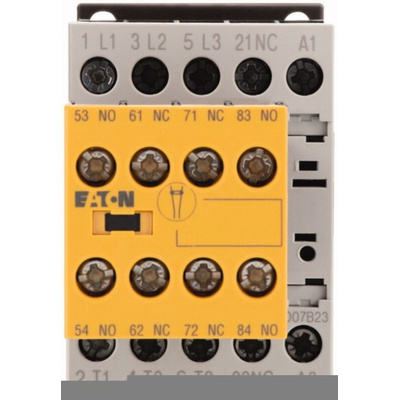 Eaton Contactor, 24 V dc Coil, 3-Pole, 7 A, 3NO, 400 V ac