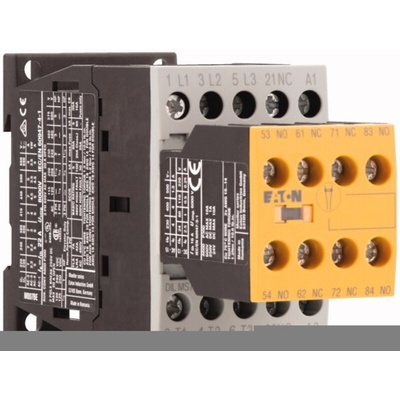 Eaton Contactor, 24 V dc Coil, 3-Pole, 7 A, 3NO, 400 V ac