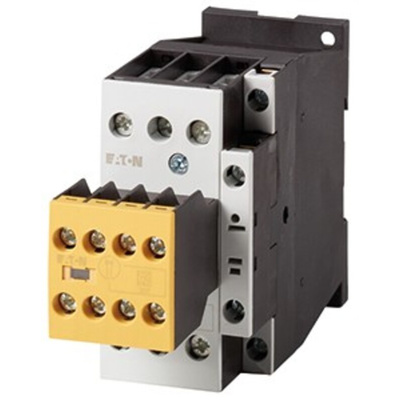Eaton Contactor, 110 V ac @ 50 Hz, 120 V ac @ 60 Hz Coil, 3-Pole, 18 A, 3NO, 400 V ac
