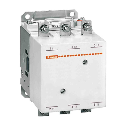 Lovato B Series Contactor, 24 V ac/dc Coil, 3-Pole, 320 A, 170 kW, 3NO, 690 V ac