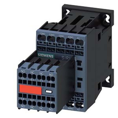 Siemens Contactor, 10 A, 6NO + 2NC