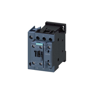 Siemens Contactor, 230 V ac Coil, 4-Pole, 25 A, 11 kW, 2NO + 2NC