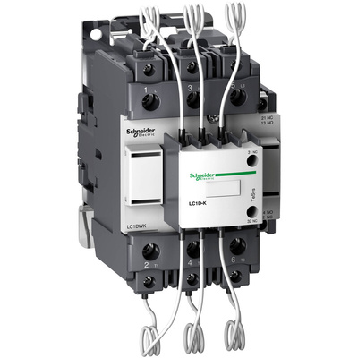 Schneider Electric Contactor, 110 V ac Coil, 3-Pole, 2NC + 1NO