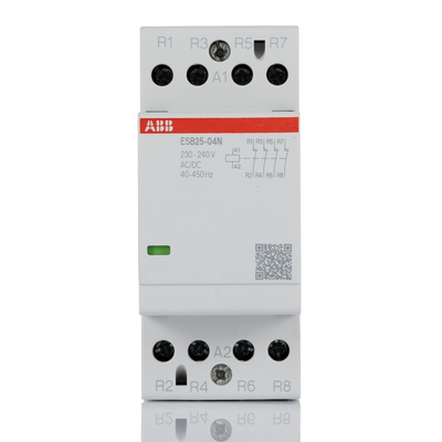 ABB ESB Series Contactor, 230 → 240 V Coil, 4-Pole, 25 A, 17.3 kW, 4NC