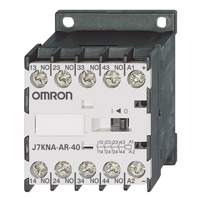 Omron Contactor, 230 Vac Coil, 3 A, 4NO