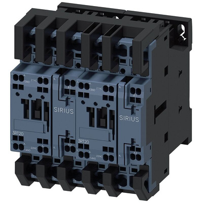 Siemens Reversing Contactor, 110 V ac Coil, 3-Pole, 17 A, 7.5 kW, 3NO