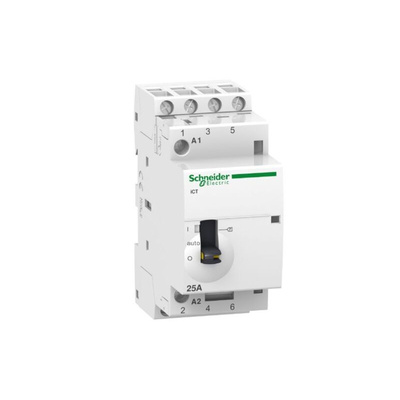 Schneider Electric Contactor, 24 V Coil, 4-Pole, 25 A, 4NO