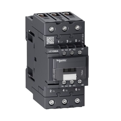 Schneider Electric Contactor, 230 V Coil, 3-Pole, 66 A, 37kW, 3NO