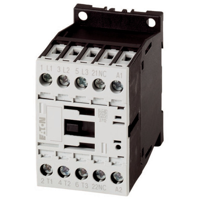 Eaton Contactor, 400 V Coil, 3-Pole, 170 A, 7.5 kW, 1 NC