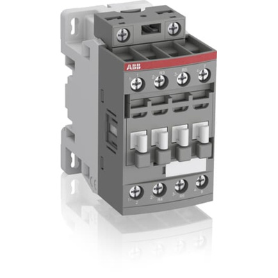 ABB AF Series Contactor, 12 → 20 V dc Coil, 4-Pole, 25 A, 4 kW, 2NO/2NC