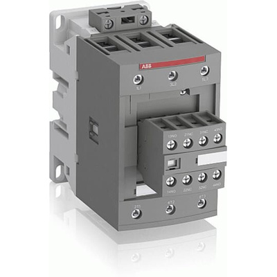 ABB Contactor, 130 V Coil, 3-Pole, 125 A, 37 kW, 3NO