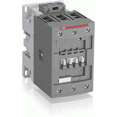 ABB AF Series Contactor, 130 V Coil, 3-Pole, 130 A, 45 kW, 3NO