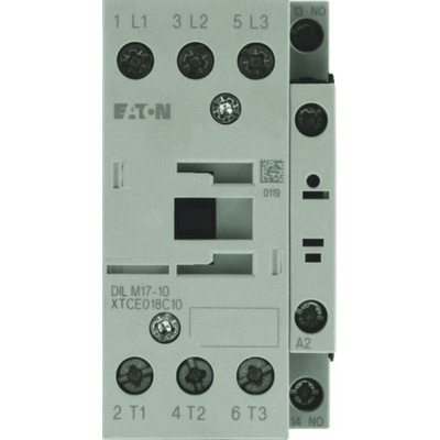 Eaton DILM Series Contactor, 208 V Coil, 3-Pole, 11 kW, 1N/O