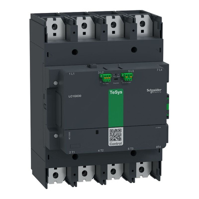 Schneider Electric LC1G Series Contactor, 48 → 130 V ac/dc Coil, 4-Pole, 1.05 kA, 1 NO + 1 NC