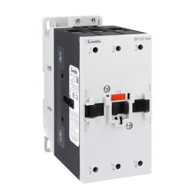 Lovato BF115 Series Contactor, 48 V ac Coil, 3-Pole, 115 A, 55 kW, 3 NO, 440 V