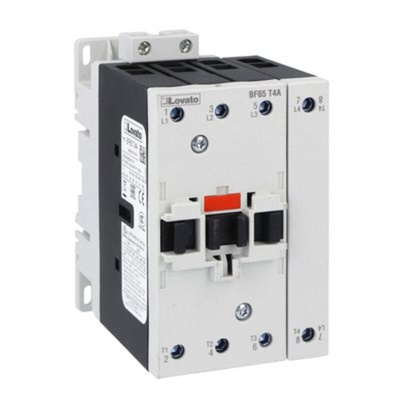 Lovato BF65 Series Contactor, 120 V ac Coil, 4-Pole, 100 A, 114 kW, 690 V