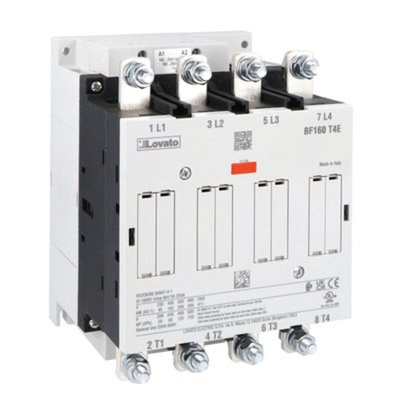 Lovato BF160 Series Contactor, 100-250 V ac/dc Coil, 4-Pole, 250 A, 284 kw, 1 kV
