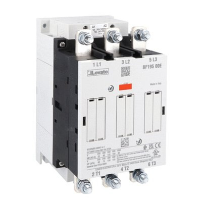 Lovato BF195 Series Contactor, 250-500 V ac/dc Coil, 3-Pole, 190 A, 110 kw, 1 kV