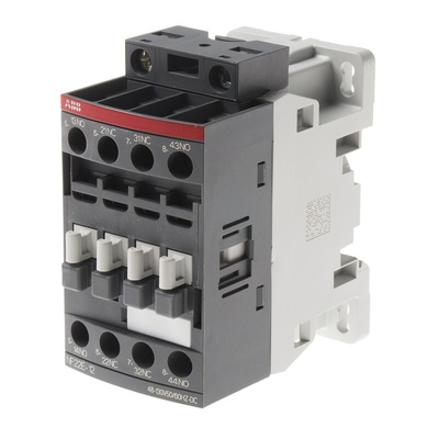 ABB NF Series Contactor Relay, 110 V ac Coil, 4-Pole, 6 A, 2NO + 2NC, 690 V ac