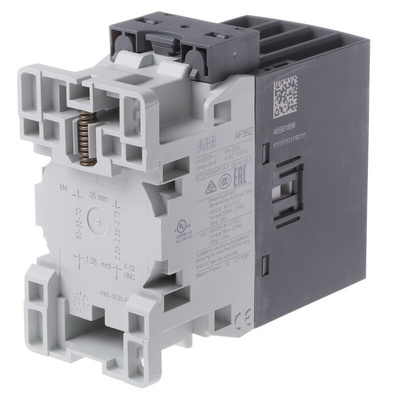 ABB AF Series Contactor, 24 V ac/dc Coil, 4-Pole, 55 A, 18.5 kW, 2NO + 2NC, 690 V ac