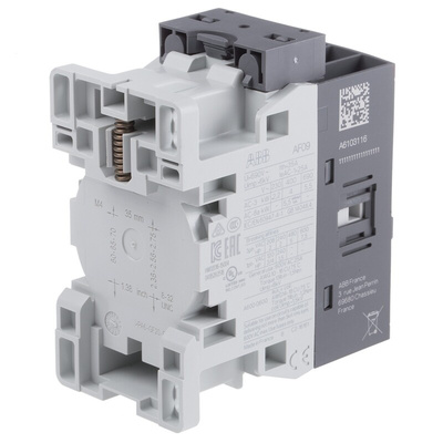 ABB AF Series Contactor, 24 V ac/dc Coil, 3-Pole, 25 A, 4 kW, 3NO, 690 V ac