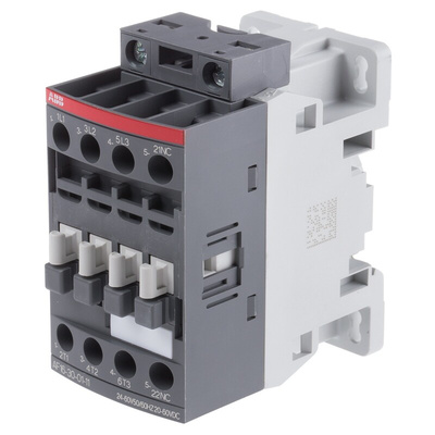 ABB AF Series Contactor, 24 V ac/dc Coil, 3-Pole, 30 A, 7.5 kW, 3NO, 690 V ac