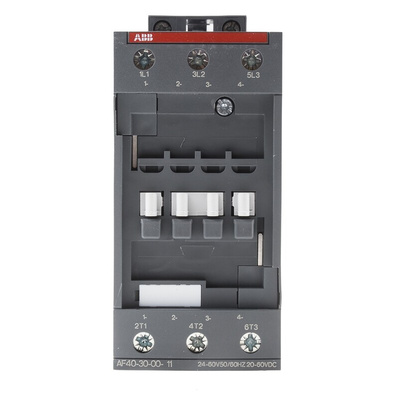 ABB AF Series Contactor, 24 V ac/dc Coil, 3-Pole, 70 A, 18.5 kW, 3NO, 690 V ac
