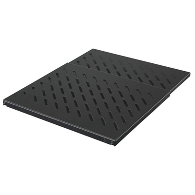 Rittal Black Adjustable Shelf 1U, 600mm x 483mm
