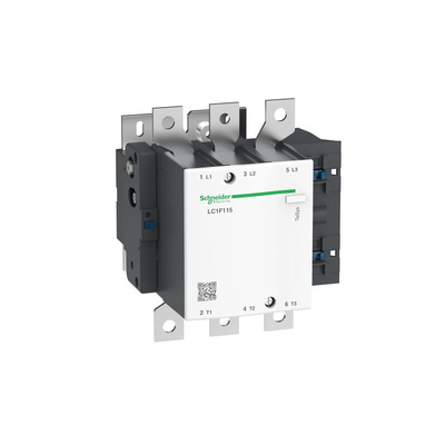 Schneider Electric LC1F Series Contactor, 380 V ac Coil, 3-Pole, 115 A, 3NO