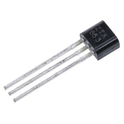 Diodes Inc ZTX653 NPN Transistor, 2 A, 100 V, 3-Pin TO-92