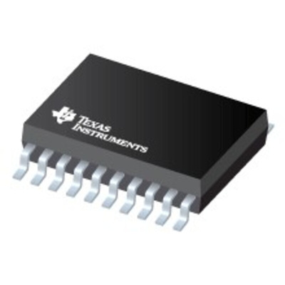 Texas Instruments, DAC Octal 8 bit-, 55.55ksps, ±0.2%FSR Serial-I2C (2 Wire), 16-Pin TSSOP