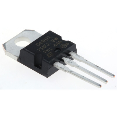 STMicroelectronics D44H11 NPN Transistor, 20 A, 80 V, 3-Pin TO-220