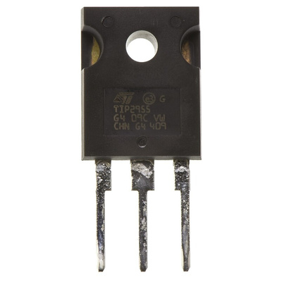 STMicroelectronics TIP2955 PNP Transistor, -15 A, -60 V, 3-Pin TO-247