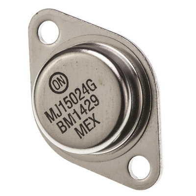 onsemi MJ15024G NPN Transistor, 16 A, 250 V, 3-Pin TO-204