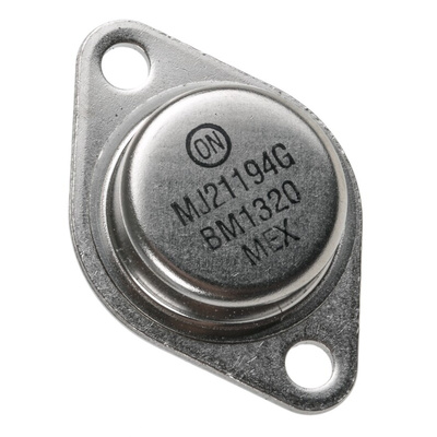 onsemi MJ21194G NPN Transistor, 16 A, 250 V, 3-Pin TO-204