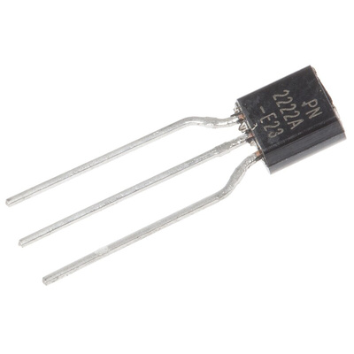 onsemi PN2222ATA NPN Transistor, 1 A, 40 V, 3-Pin TO-92