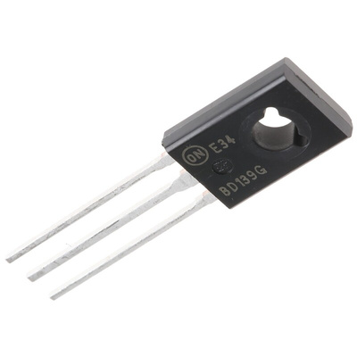 onsemi BD139G NPN Transistor, 1.5 A, 80 V, 3-Pin TO-225