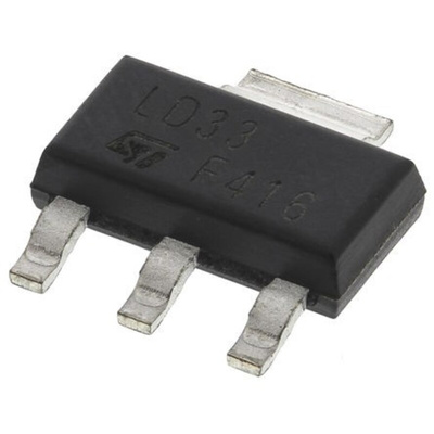 STMicroelectronics STN0214 NPN Transistor, 200 mA, 1400 V, 3 + Tab-Pin SOT-223