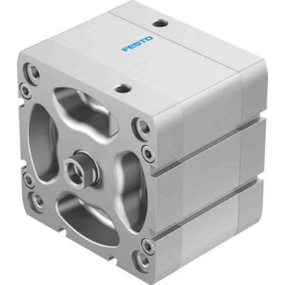 Festo Pneumatic Compact Cylinder 100mm Bore, 25mm Stroke, ADN Series, Double Acting