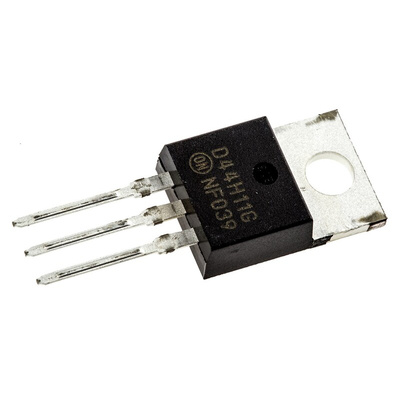 onsemi D44H11G NPN Transistor, 10 A, 80 V, 3-Pin TO-220AB