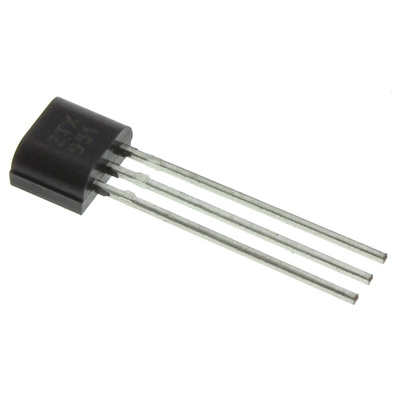 Diodes Inc ZTX951 PNP Transistor, -4 A, -60 V, 3-Pin TO-92